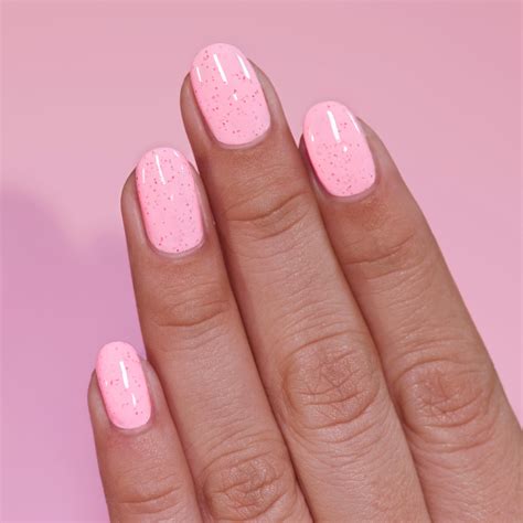 ILNP Strawberry Shake - Pastel Pink Speckled Nail Polish