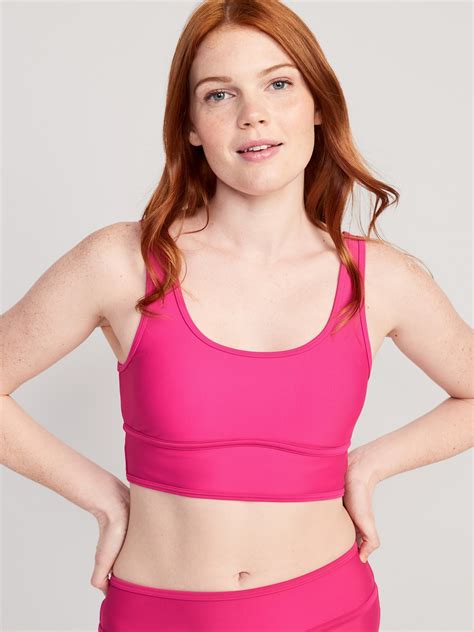 Old Navy Scoop-Neck Bikini Swim Top for Women pink - 620742042