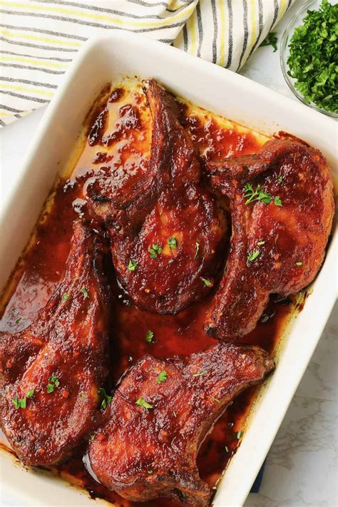 Oven BBQ Pork Chops | Recipe | Bbq pork chops, Baked bbq pork chops ...