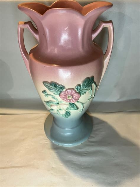 Hull Art Pottery - Wildflower W-18-12 1/2” Double Handled Vase 1946-47 ...