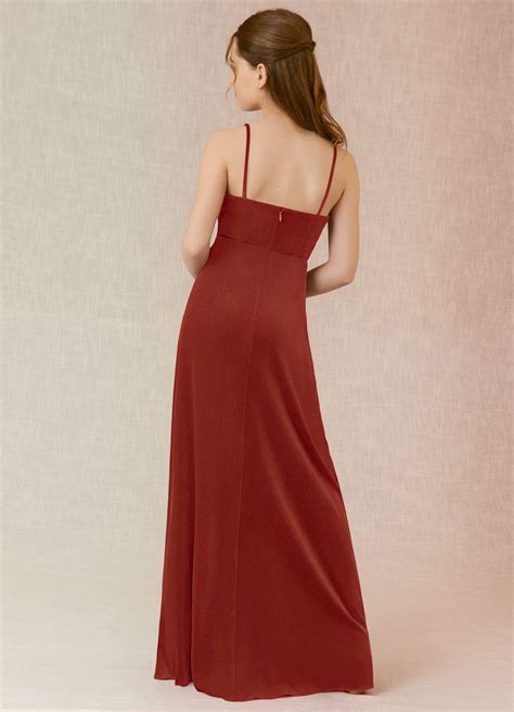Terracotta Azazie Solange JBD Junior Bridesmaid Dresses | Azazie