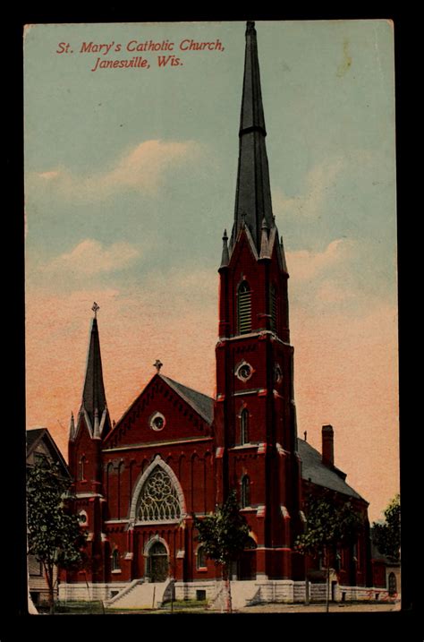 Janesville - St. Mary's (Catholic) - Carte postale ancienne et vue d ...