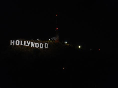 Hollywood | Hollywood sign, Hollywood sign at night, Hollywood