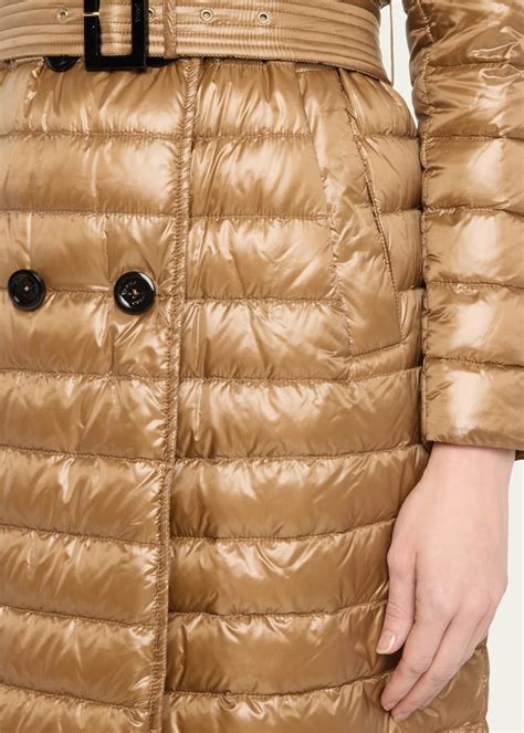 Herno Nylon Ultralight Double-Breasted Puffer Trench Coat - Bergdorf ...