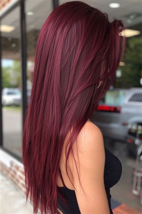 21 Hottest Deep Cherry Red Hair Style Ideas From Subtle To Bold | Wine ...