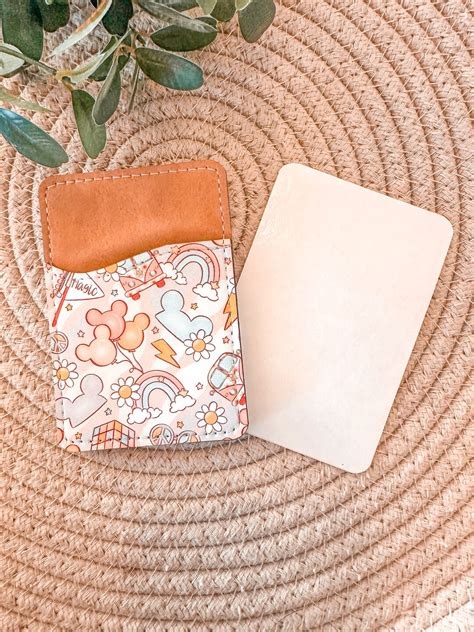 70s' Retro Disney Themed Stick on Phone Wallet Vintage Disney Back of ...