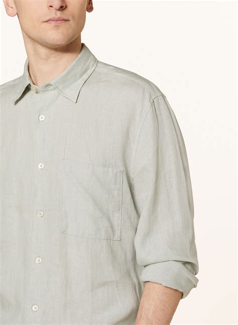 Marc O'Polo Linen shirt regular fit in light green