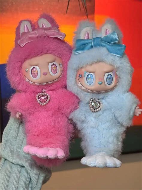 Mermaid Labubu Custom Plush – Blue & Pink Artist Redesign from ...