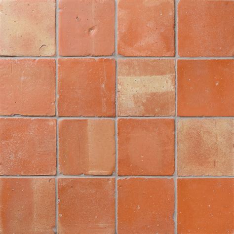 Cotto Andaluz Red Unlazed Terracotta Field Tile | 6X6X3/4 | Rustico ...