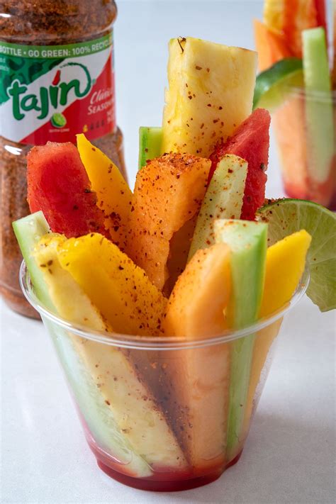 Mexican Fruit Cups | Recipe | Mexican fruit cups, Mexican snacks ...