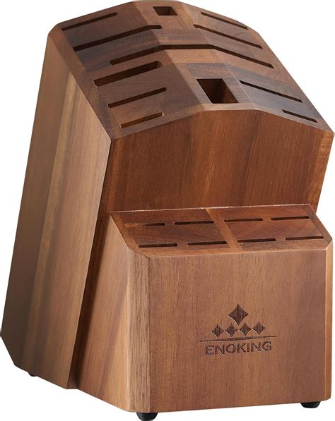 Amazon.com: HENCKELS Hardwood Knife Block, Knife Storage, 11-slot ...