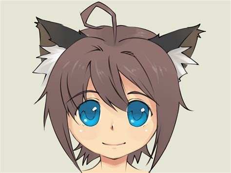 Draw Cute Anime Girl With Cat Ears at James Oneill blog