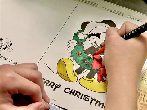 Disney Christmas Cards & Colouring Sheets - Free Printables | Mama Geek