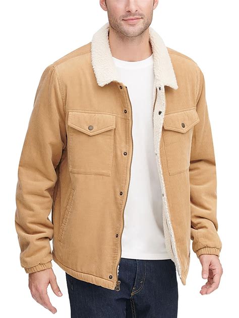 Levi Strauss & Co. Mens Corduroy Sherpa Lined Trucker Jacket - Walmart.com
