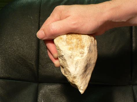 Quartz Lenape Indian Hand Axe Tool Artifact, Southern NJ, Pre-1758