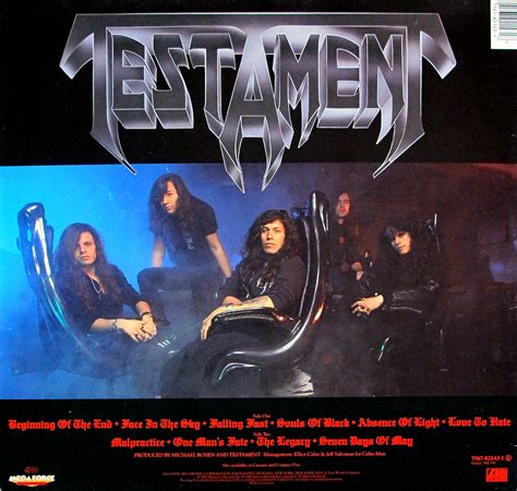 TESTAMENT Souls of Black American Thrash Metal Album Cover Gallery & 12 ...