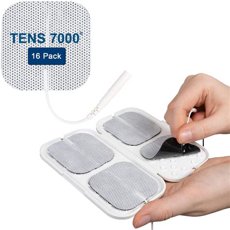 Amazon.com: TENS 7000 Official TENS Unit Electrode Pads - 16 Pack, Includes Electrode Carrying ...