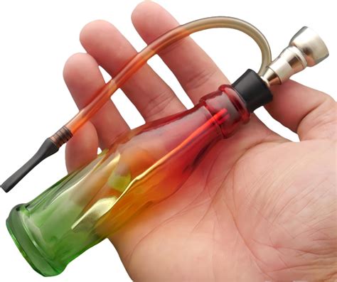 YEESAM Portable Glass Bong Glass Bongo Water Pipe, Mini Bong Hookah ...