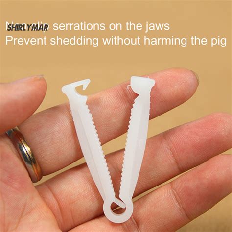 Sr 20Pcs Disposable Umbilical Clamp Small Size Multifunctional Pig ...