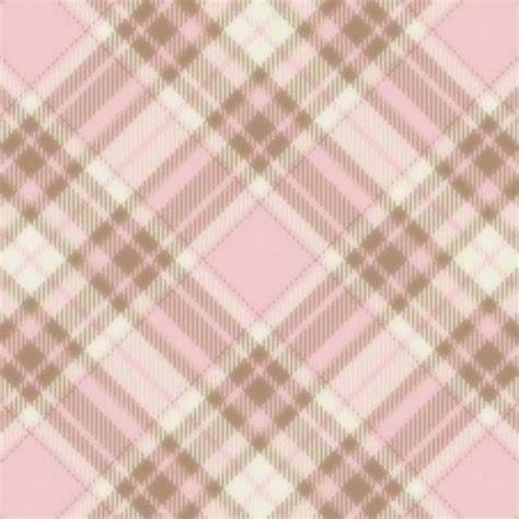 Pink and Brown Plaid Pattern Wallpaper