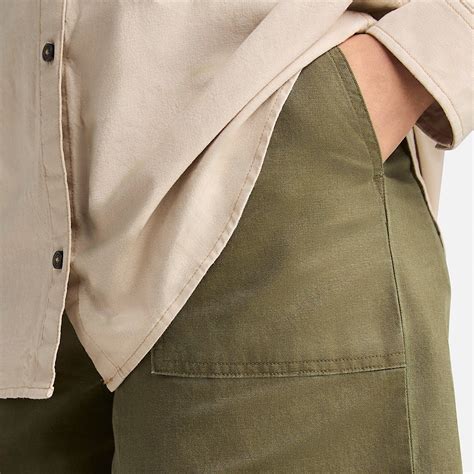 Linen Bermuda Short for Women in Green