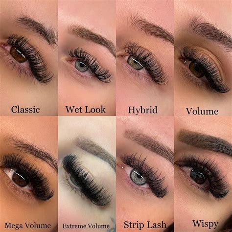 Different eyelash extension styleswhich one is your favouriteAll sets ...