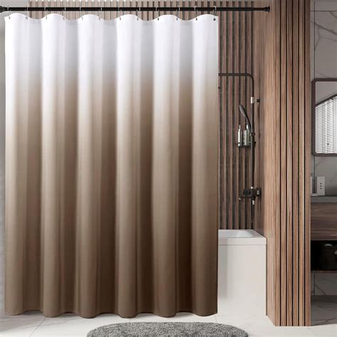 Amazon.com: Naturoom Extra Long Shower Curtains 96 Inches, Ombre Linen ...