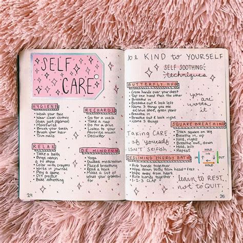 Self Care Journal Template - Social Media Template