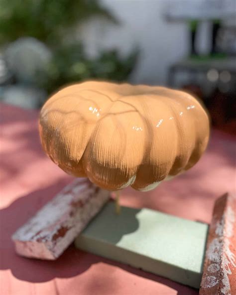 How to Easily Make a Terra Cotta Pumpkin Pottery Barn dupe