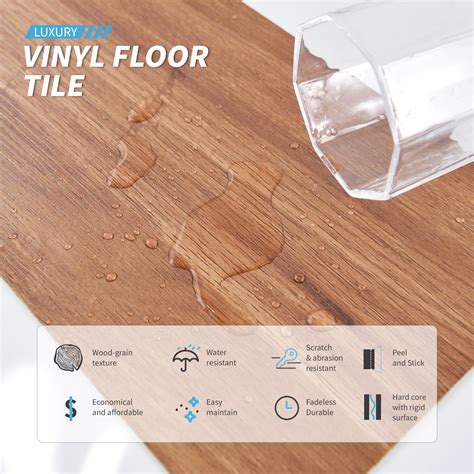 A43201-Art3d 36-Pack 54 Sq.ft Peel and Stick Floor Tiles Vinyl Plank ...