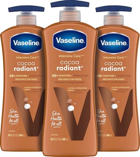 Amazon.com : Vaseline Intensive Care Cocoa Radiant For Glowing Skin 3 ...
