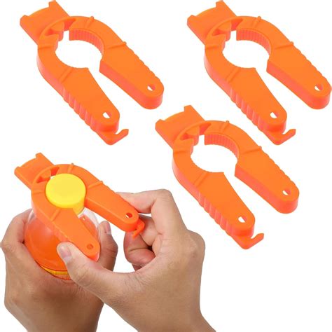 Orange Plastic Bottle Cap Opener,3 Pack Water Bottle Opener,Soda Can ...