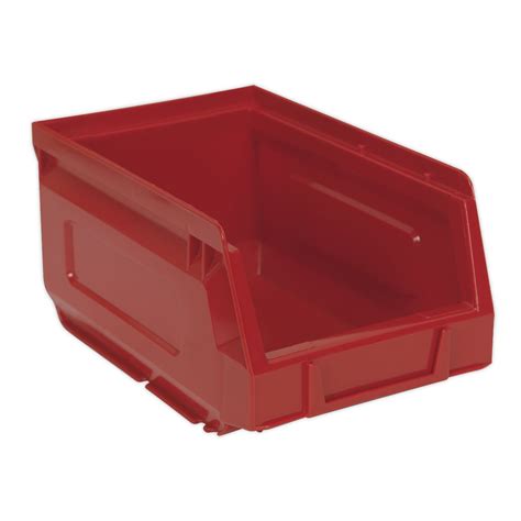 Sealey Plastic Storage Bin 105 x 165 x 85mm, Red - Pack of 24 ...
