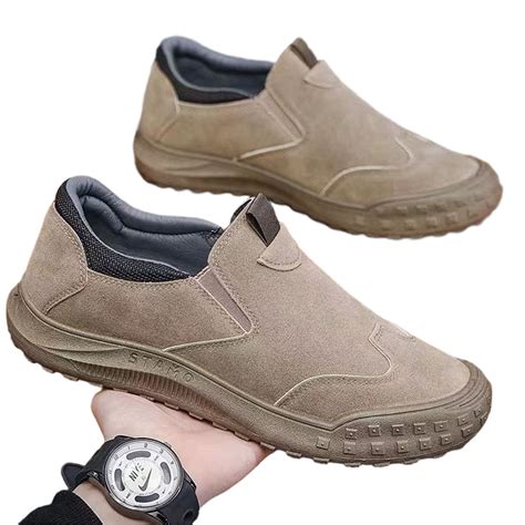 Men's Casual Shoes, Suede Slip on Sneakers Men, Fashion Business Office ...