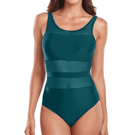 Women's Onepiece Swimsuit Ruched V Wired Bandeau Bathing Suit Swimwear ...