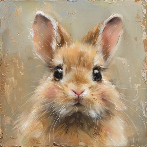 Baby Bunny Rabbit Art Print Free Stock Photo - Public Domain Pictures