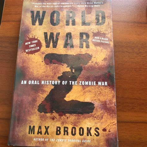 World War Z by Max Brooks, Hobbies & Toys, Books & Magazines, Fiction ...