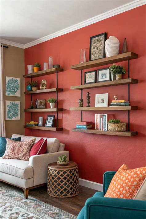 Staggered Floating Shelves