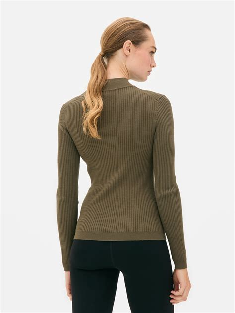 Womens Khaki Ribbed Turtle Neck Jumper | Primark