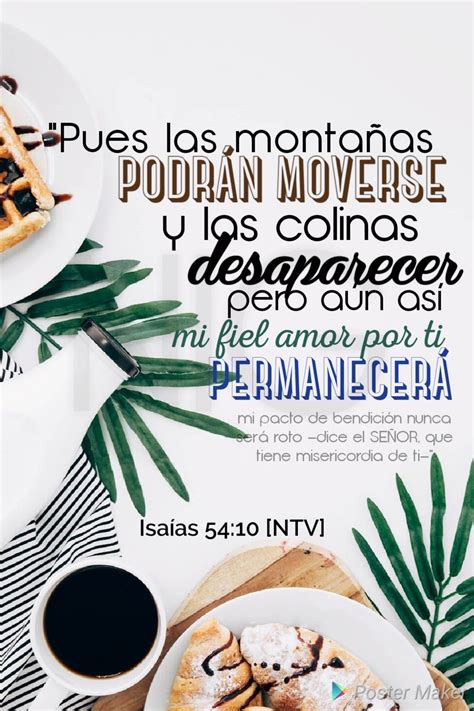 Isaias 54:10 NTV | Promesas bíblicas, Frases biblicas motivadoras ...