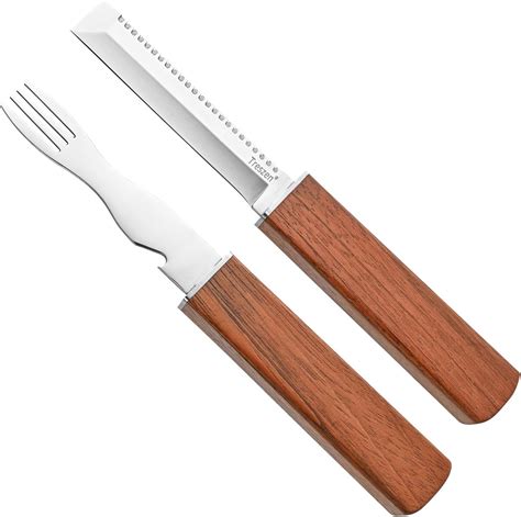 Amazon.com: Treszen Set of knives Double-edged knife with serrated ...