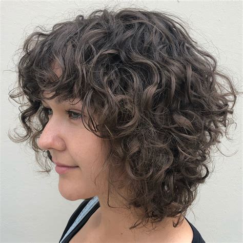 Medium Curly Layered Hairstyles With Bangs - Hairstyle Guides