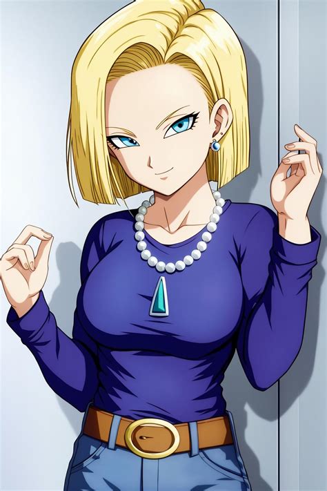 android18, 1girl, solo, breast - SeaArt AI