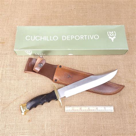 NOS Spanish Muela Bowie Knife | 7.125-Inch Sporting Knife | Old Arms of ...