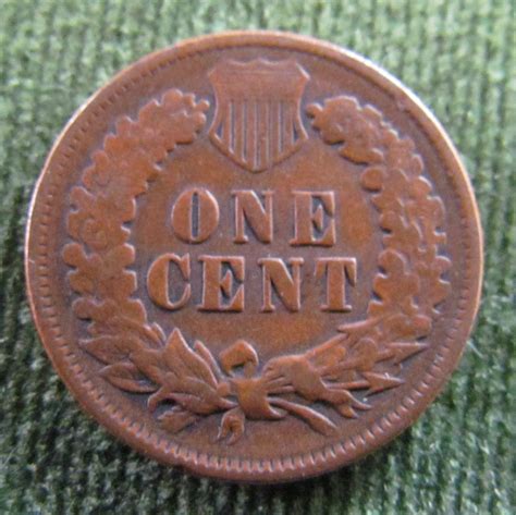 USA American 1893 1 Cent Indian Head Penny Coin - Circulated - Gumnut ...