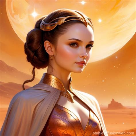 padme amidala wearing her scratched outfit from geonosis Prompts ...