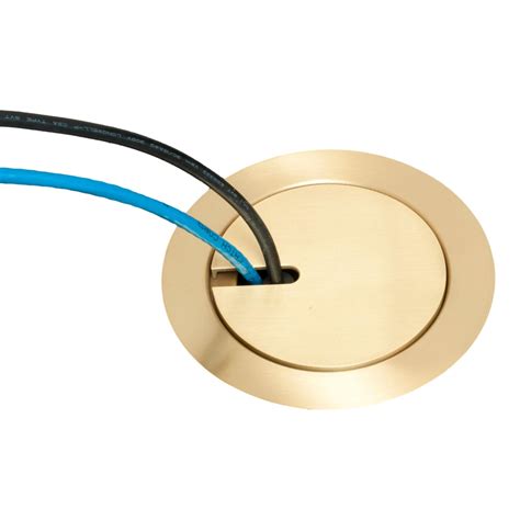Arlington FLBC4580MB Recessed Round Concrete Floor Box, Brass - Floor ...