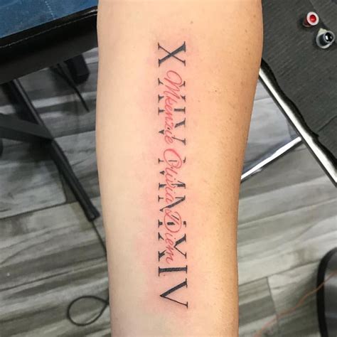 Roman Numeral Tattoos For Men 100 Roman Numeral Tattoos For Men - Manly ...