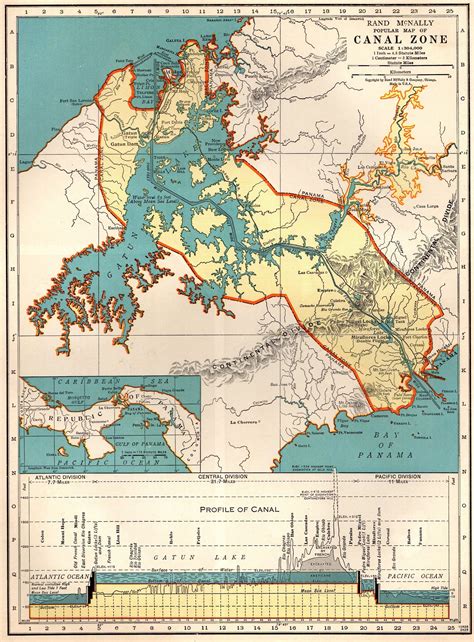 Panama Canal Zone Map