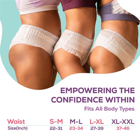 Evereve Ultra Absorbent Disposable Period Panties, XL-XXL, 5's Pack ...